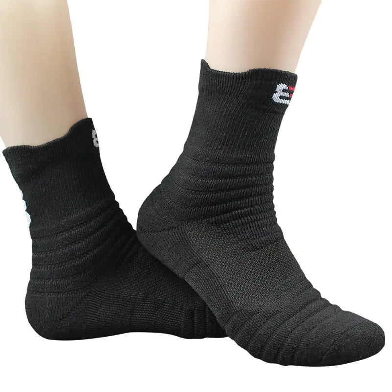 Basketball Socks with Towel Bottom for Running