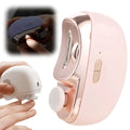3 in 1 Automatic Electric Nail Clipper with Polishing Electric Nail Clipper Electric Nail Trimmer with 2 Adjustable Speeds Nail Cutter Automatic Nail Clipper with Light for Seniors & Kids (Pink)