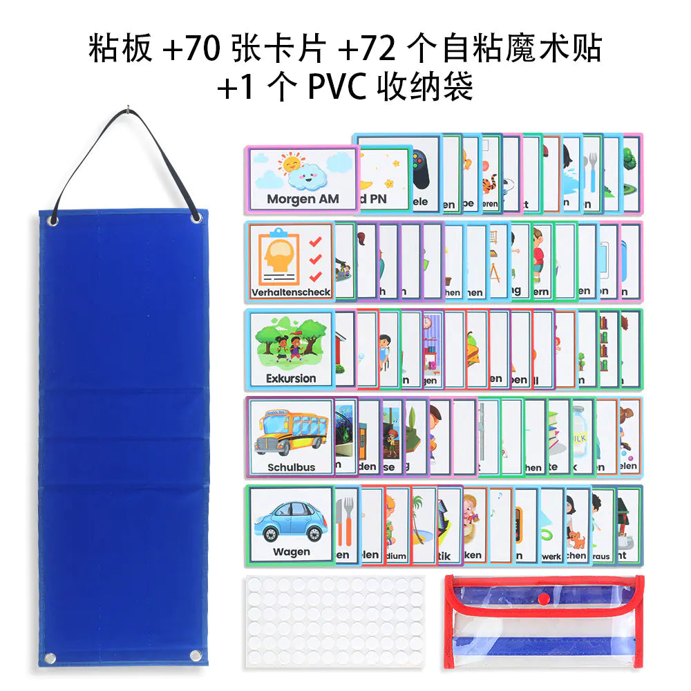 Kids Daily Routine & Chores Visual Schedule Board (Ages 3–8)