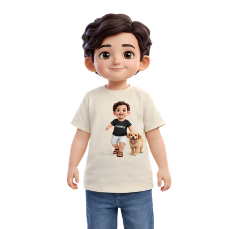 Chunnuji Organic Cotton Kids T-Shirt | Soft, Breathable & Eco-Friendly Tee