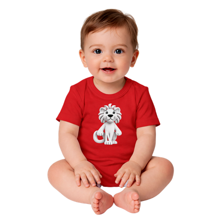 Tiny Lion Baby Jersey Bodysuit – Soft Cotton Baby Onesie for Boys & Girls (12–24 Months)