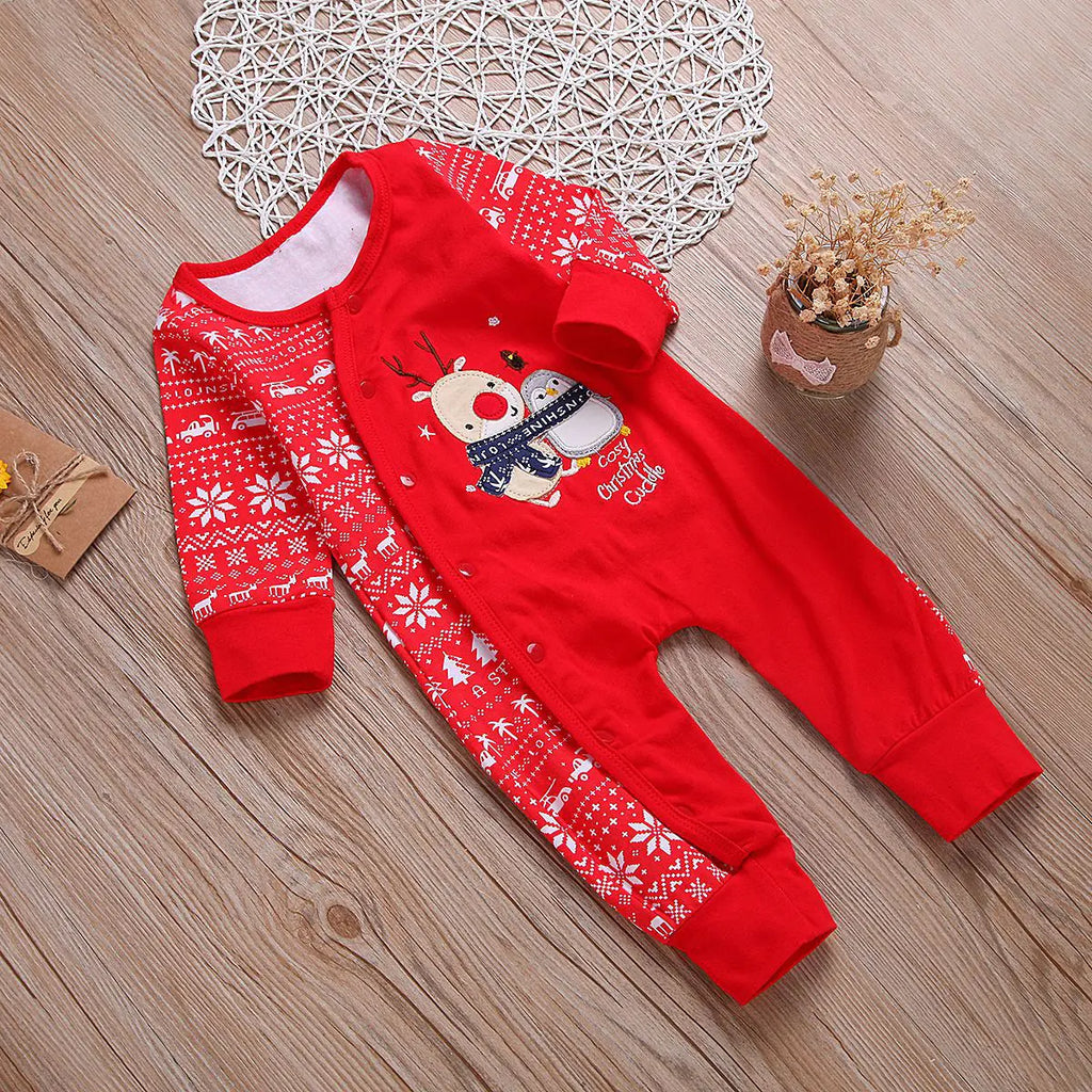 Christmas Snowflake Print Bodysuit