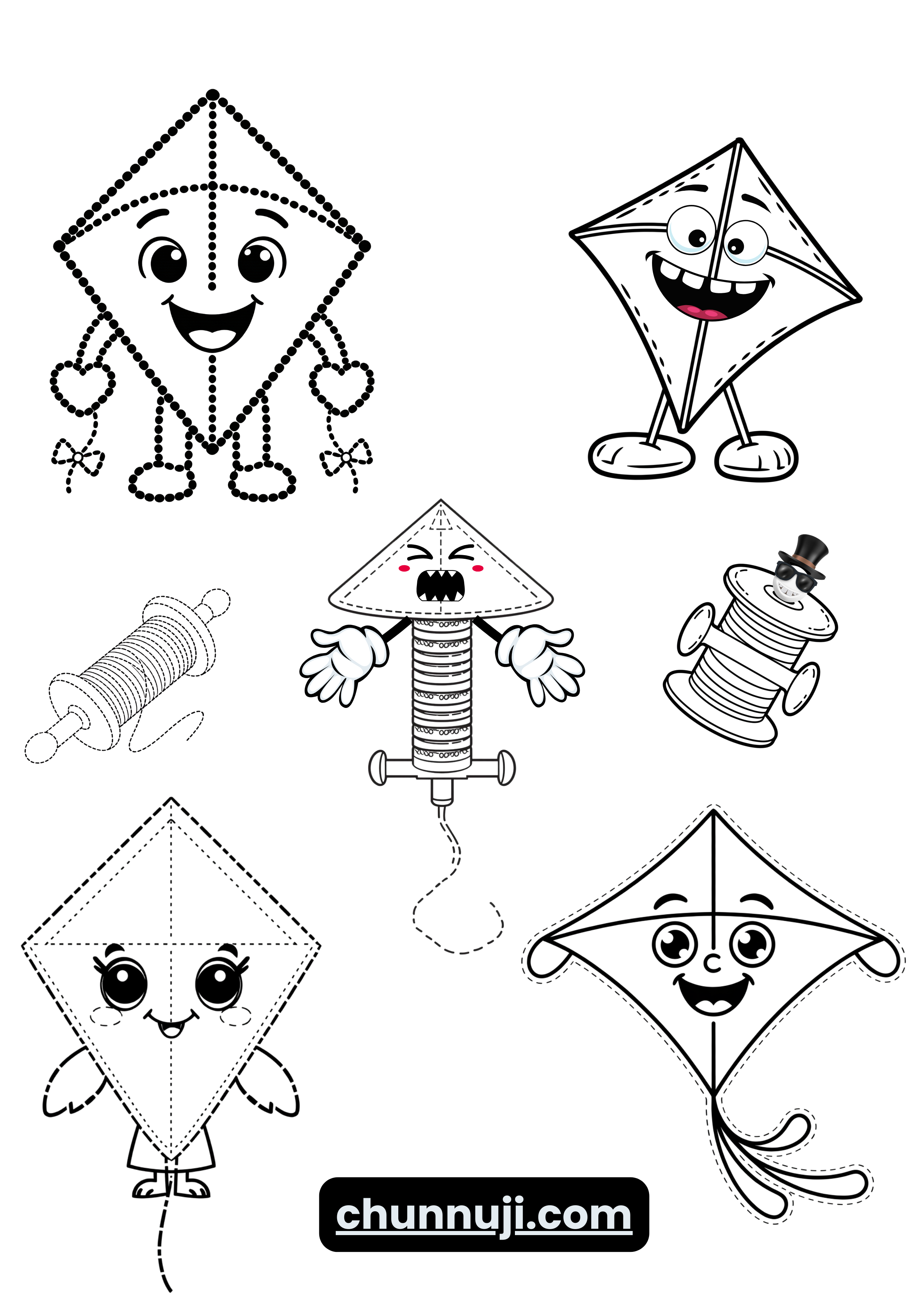 The Ultimate Kite Festival Activity Book: Coloring, Tracing & Fun (Makar Sankranti Special)