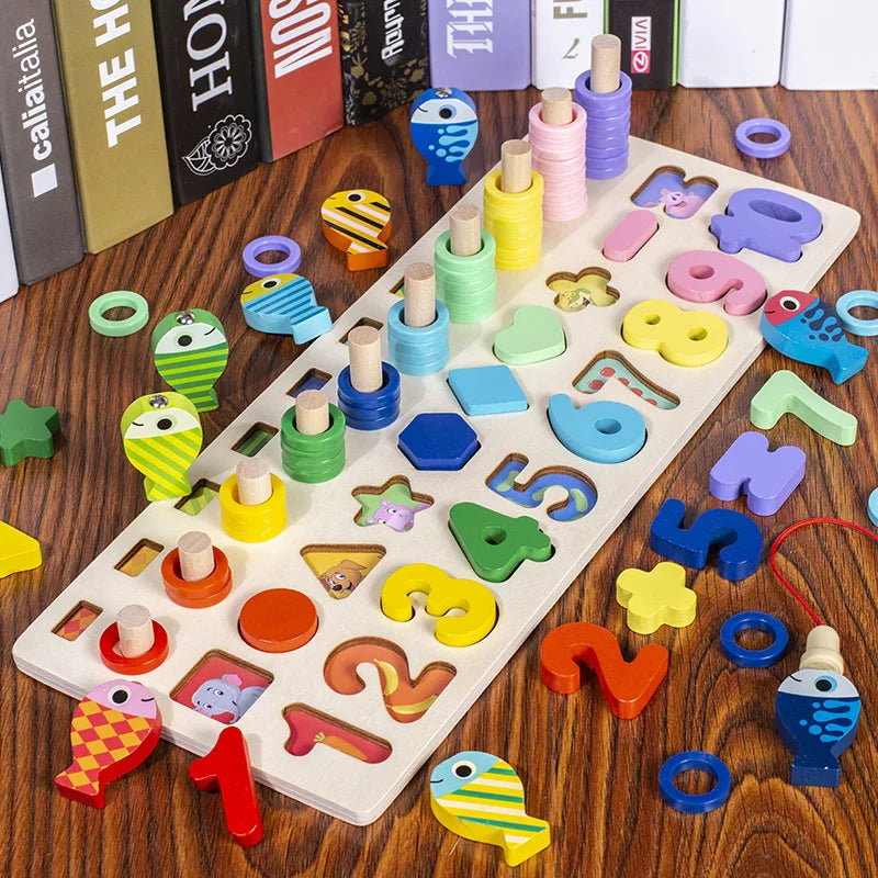 Montessori Magnetic Fishing & Counting Toy toddlers