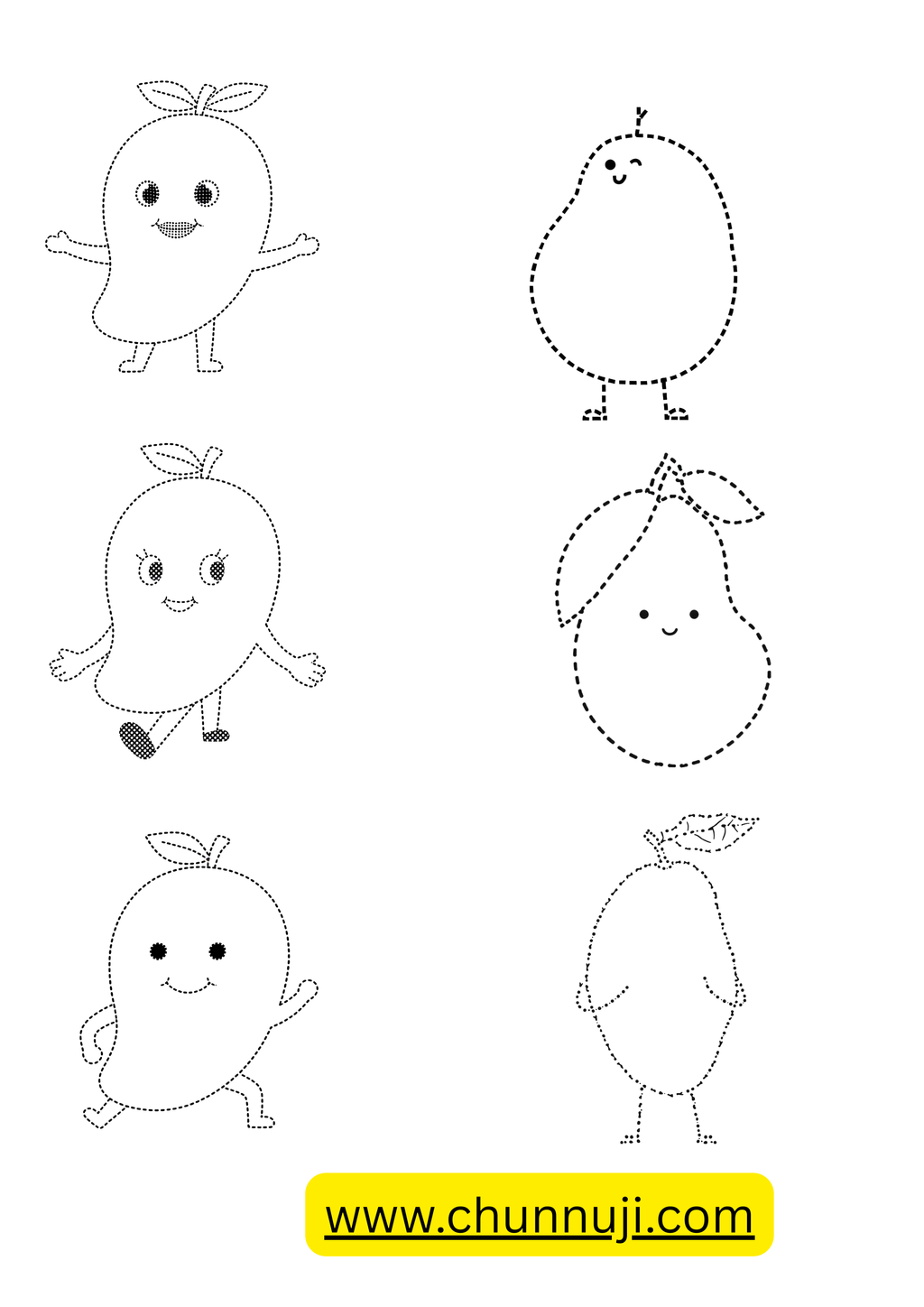 M Is for Mango – Cute Mango Tracing & Coloring Book for Kids (Ages 3–5) | Printable Preschool Worksheet PDF