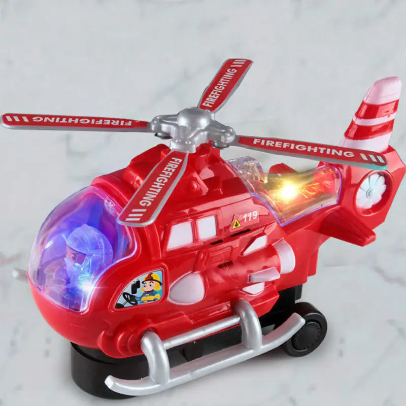 Electric Police Helicopter Toy with Light and Music