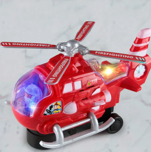 Electric Police Helicopter Toy with Light and Music