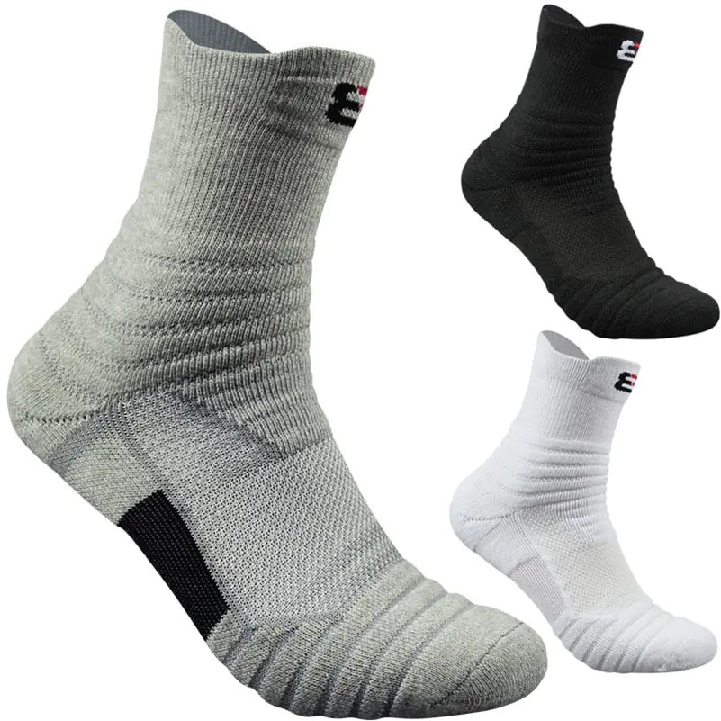 Basketball Socks with Towel Bottom for Running