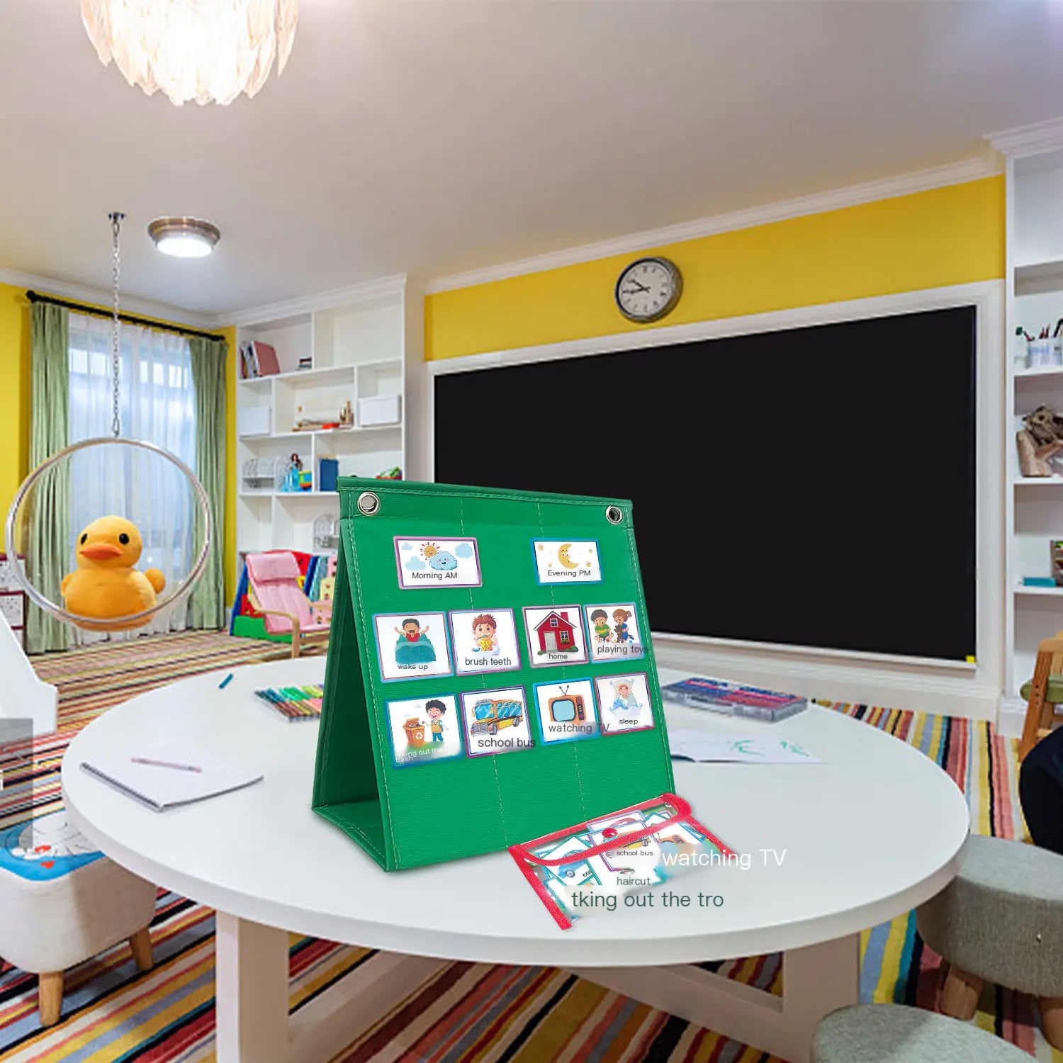 Kids Daily Routine & Chores Visual Schedule Board (Ages 3–8)