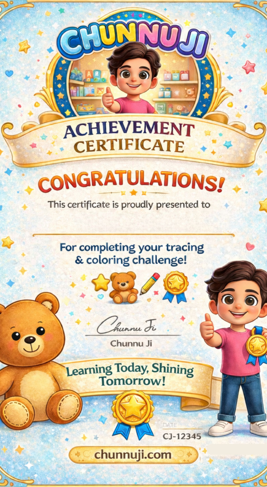 ॐ Tracing & Coloring Worksheet for Kids (Ages 3–6) | Calm Learning Printable PDF