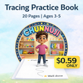 Tracing Practice Book for Kids (Ages 3–5) | 20 Printable Worksheets | Handwriting & Pre-Writing Skills | Instant Download
