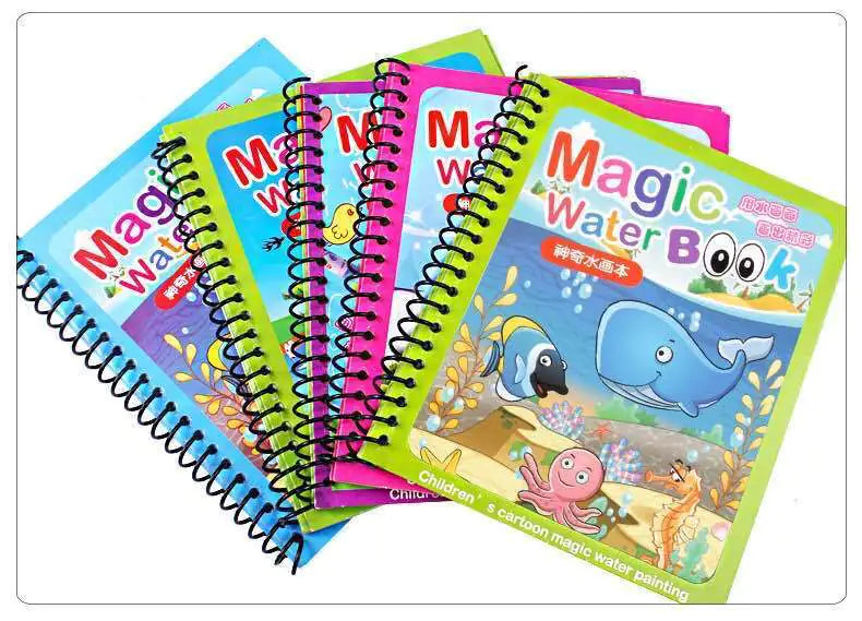 Magic Water Drawing Book for Toddlers – Reusable No Mess Coloring