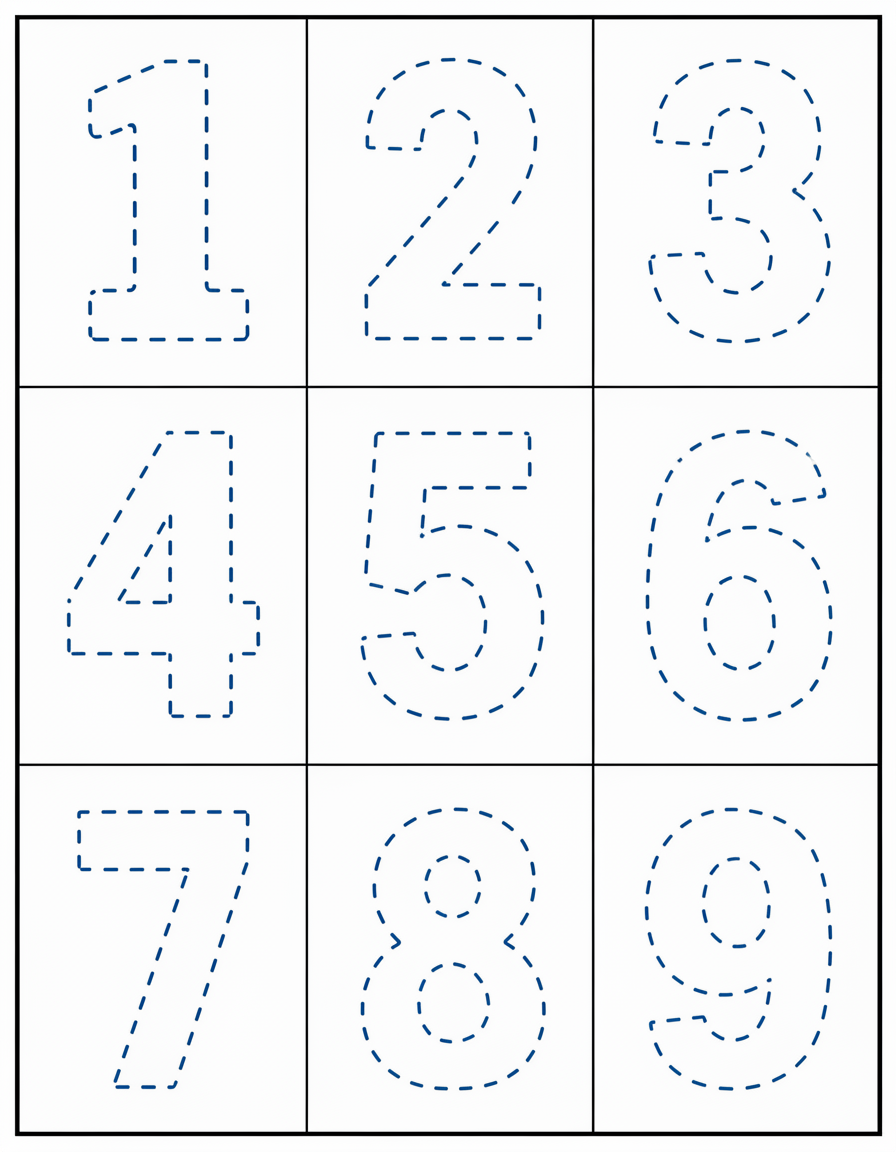 Learn Numbers 0–3 – Early counting practice for young learners  (Ages 3–5) | Printable PDF