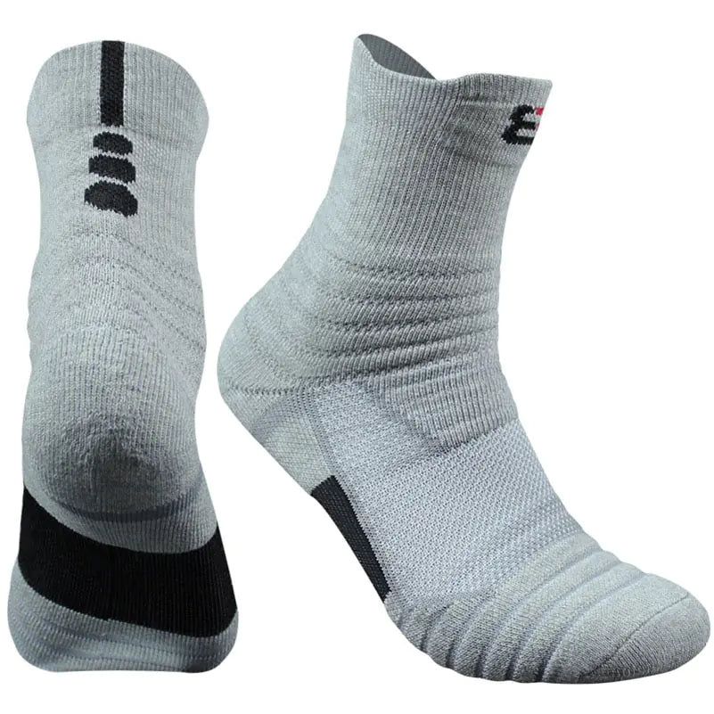Basketball Socks with Towel Bottom for Running