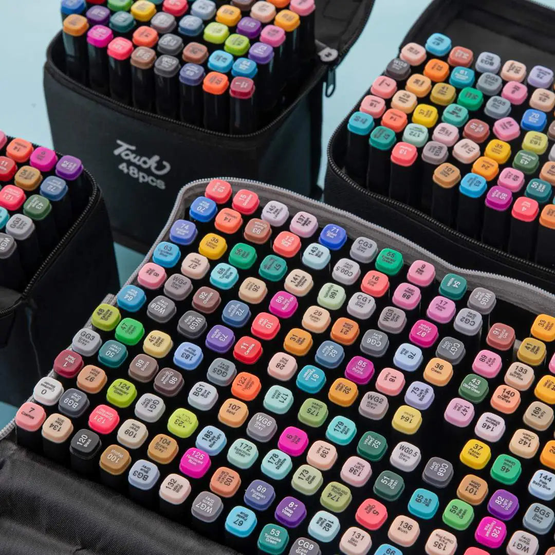 Touch Oil-Based Marker Set for Students (12/24/48/60/80/168 Colors)