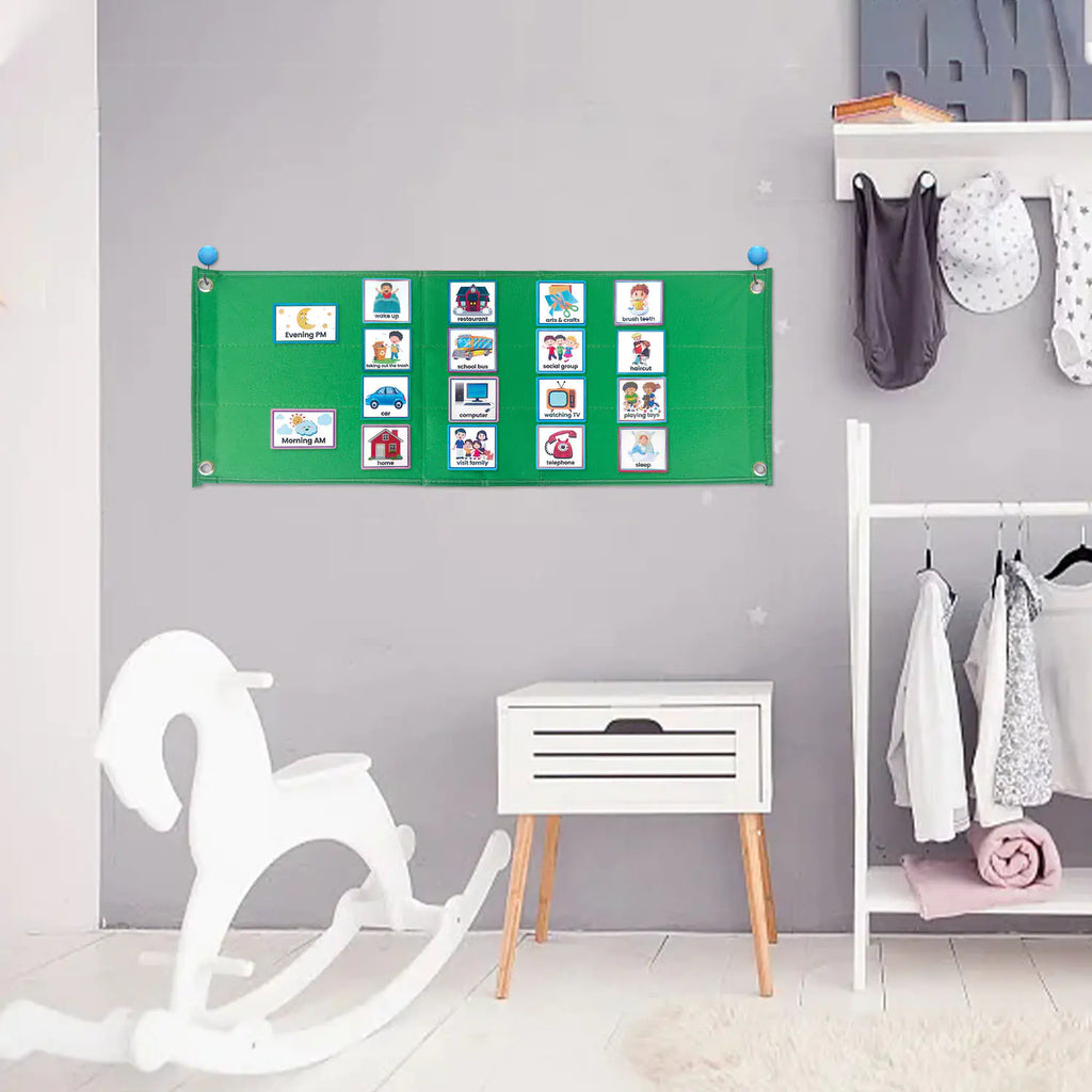 Kids Daily Routine & Chores Visual Schedule Board (Ages 3–8)
